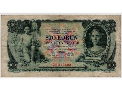 ČESKOSLOVENSKO. 100 korun 1931. Série CH. Nov. 23a.