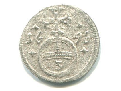 Leopold I. Grešle (trojník) 1696. Opole. Typ č. 226. Ag.
