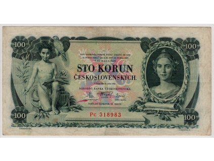 ČESKOSLOVENSKO. 100 korun 1931. Série Pc. Nov. 23c.