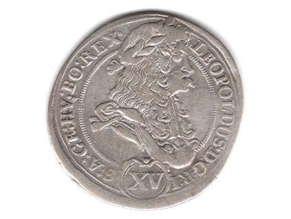 Leopold I. XV Kreuzer 1694 / KB. Kremnica. Ag.