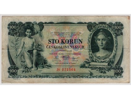 ČESKOSLOVENSKO. 100 korun 1931. Série Jc. Nov. 23c.