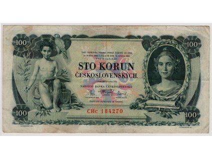 ČESKOSLOVENSKO. 100 korun 1931. Série CHc. Nov. 23c.