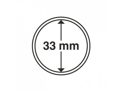 Kapsle na mince do Ø 33 mm - 10 kusů v balení