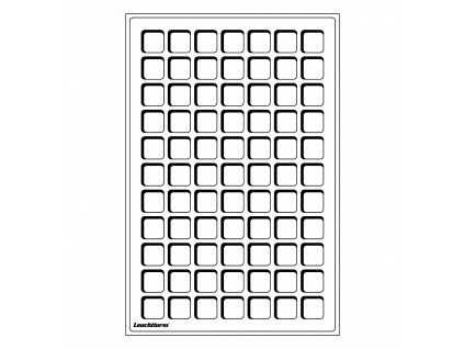 Plato L, na 77 mincí do Ø 22 mm, modrá - 2 kusy v balení