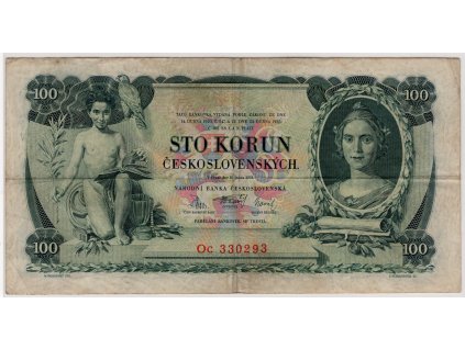 ČESKOSLOVENSKO. 100 korun 1931. Série Oc. Nov. 23c.