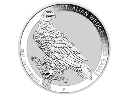 Austrálie. 1 $ 2016. Australian Wedge-Tailed Eagle (Orel klínoocasý). 1 oz.