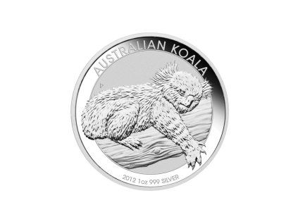 stribrna mince 1 oz koala 2012