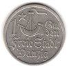 DANZIG / Gdańsk. 1 Gulden 1923. Ag.