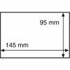 Ochranné fólie na známky/pohlednice do rozměru 145x95 mm, průhledné - 50 kusů v balení